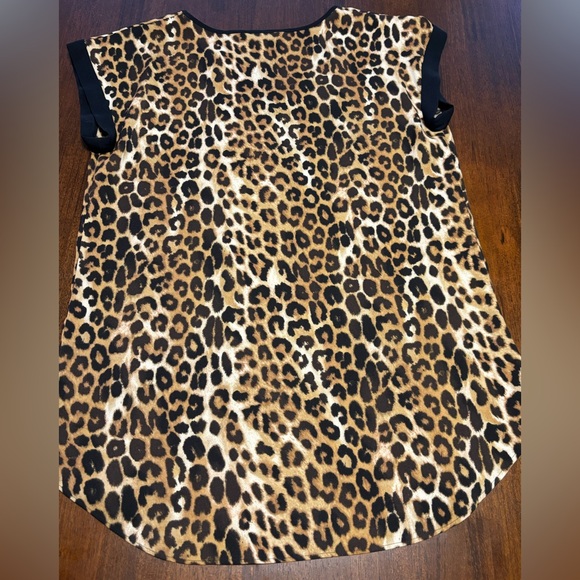 Express Leopard Print V-Neck Camisole - Brown & Black - Picture 4 of 4